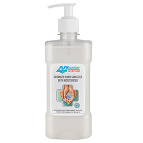 ANSANITIZER 500ML - GEL, ADVANCED HAND SANITIZER WITH MOISTURIZER