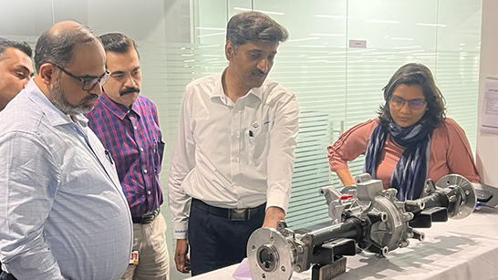 The Mahindra Electric leadership team visits Dana anand India