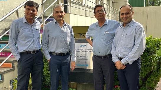 ANAND CY Myutec Automotive receives a visitor from Mahindra Spares