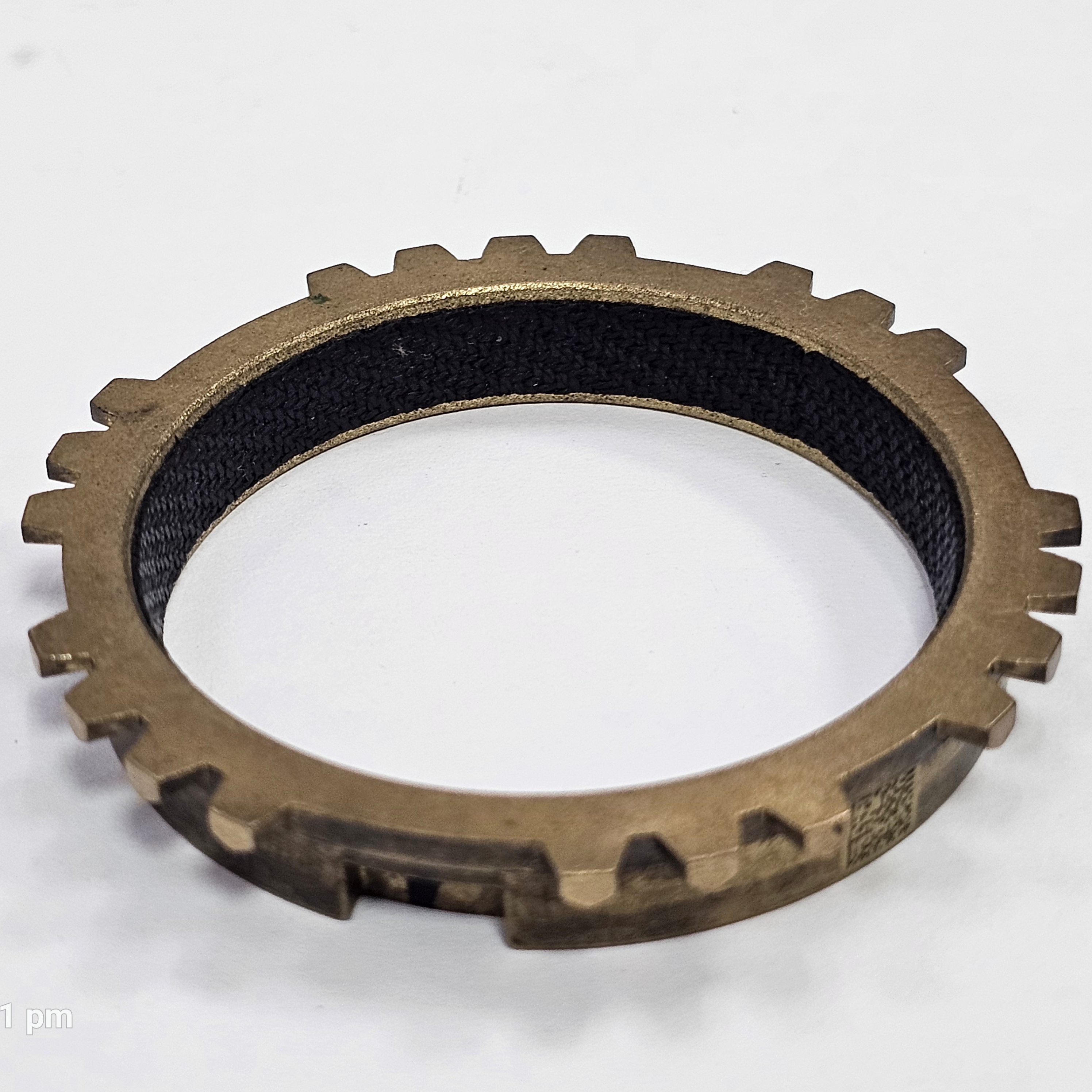 Brass Single Cone Ring with CarbonImage