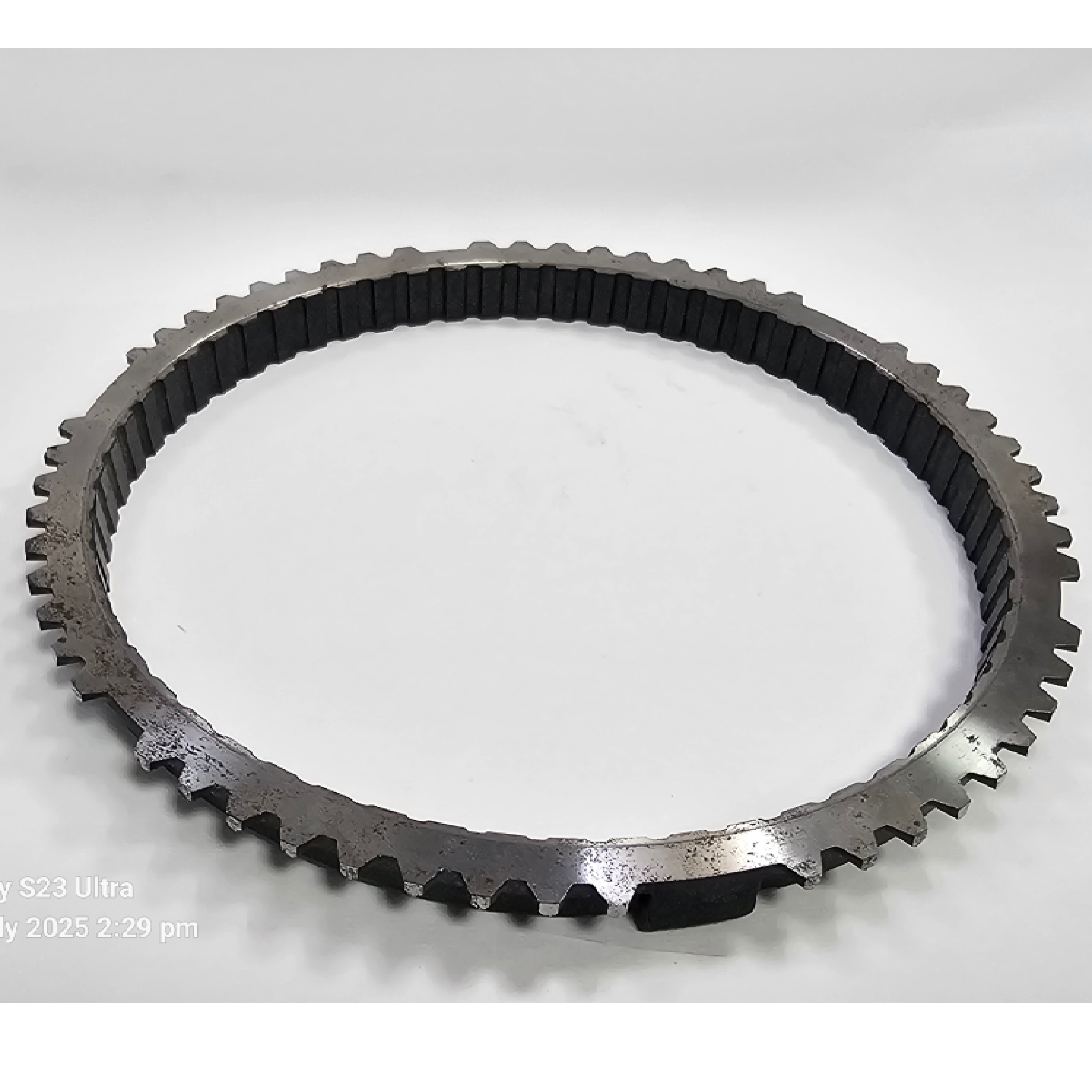 Steel Single Cone Ring with Vertical GroovesImage